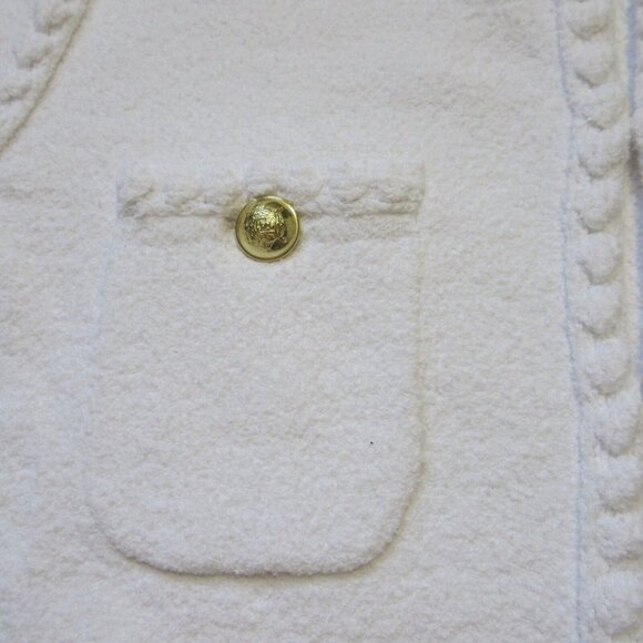 NWT J.Crew Odette Sweater Lady Jacket in White Cotton-blend Boucle Cardigan XS - Picture 3 of 3